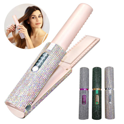 Mini Electric Hair Straightener-Curler